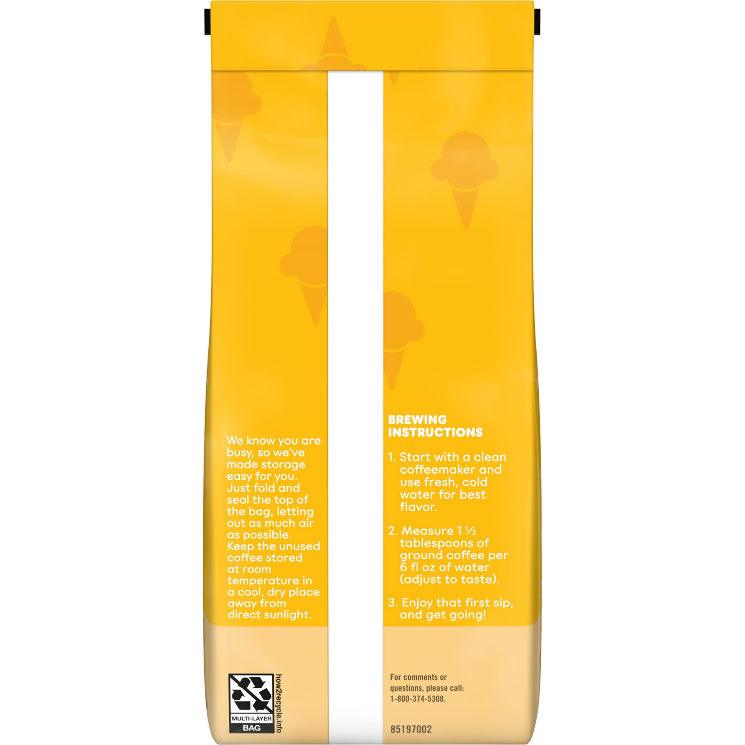 slide 6 of 8, Dunkin' Dunkin’ Butter Pecan Artificially Flavored Coffee, Ground Coffee, 11 oz. Bag, 11 oz