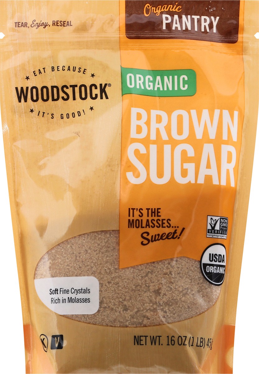 slide 5 of 13, Woodstock Organic Brown Sugar 16 oz, 16 oz