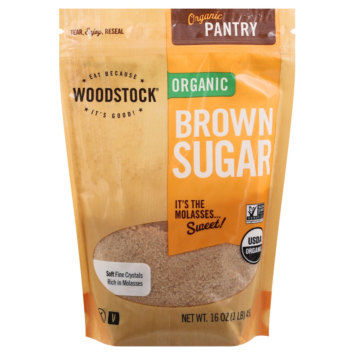 slide 6 of 13, Woodstock Organic Brown Sugar 16 oz, 16 oz