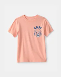 Carter's Toddler Tiger Graphic Tee - Orange Coral 5T