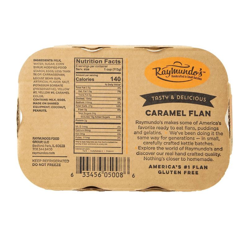 slide 5 of 8, Raymundo's Small Batch Caramel Flan - 24oz/6ct, 6 ct; 24 oz