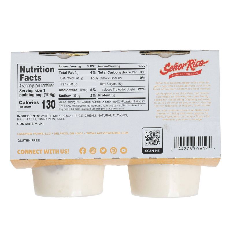 slide 3 of 4, Senor Rico Rice Pudding - 15oz/4ct, 15 oz, 4 ct