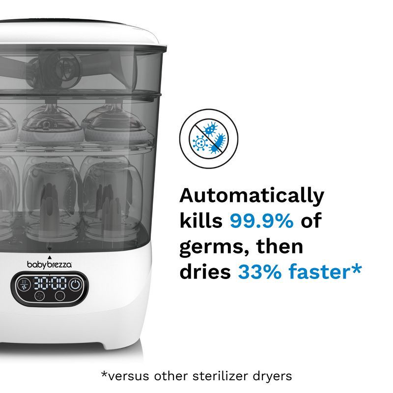 slide 2 of 9, Baby Brezza Sterilizer Dryer Advanced - White, 1 ct