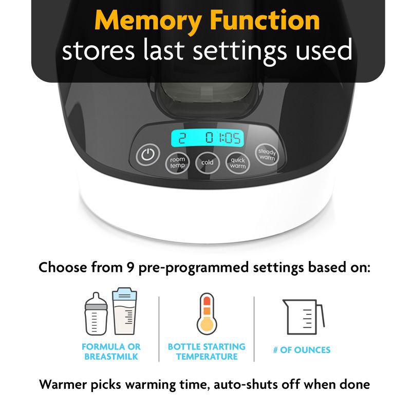 slide 5 of 8, Baby Brezza Bottle + Breast Milk Warmer, 1 ct
