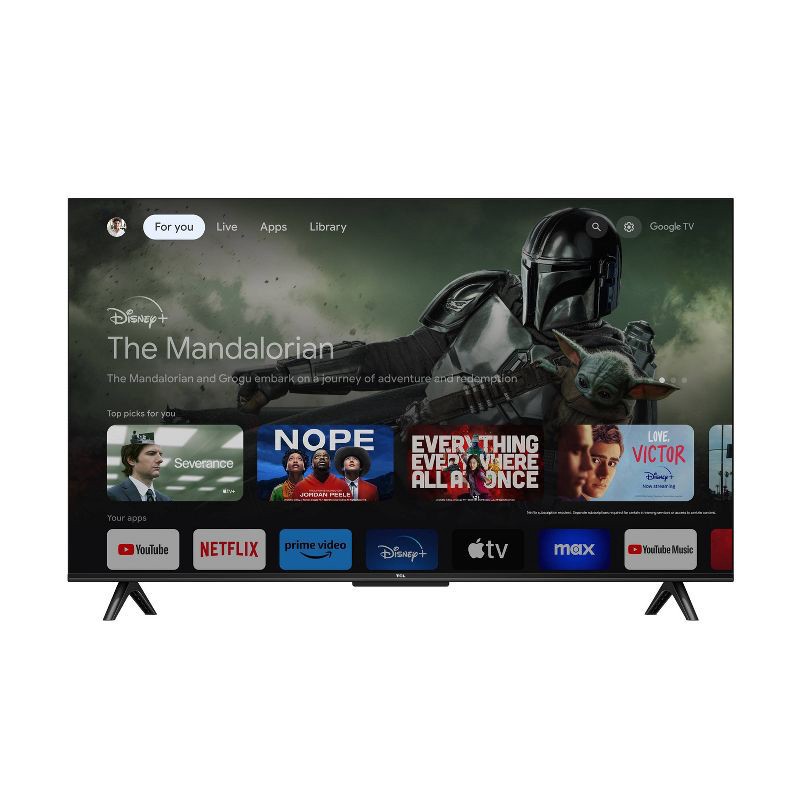 slide 6 of 14, TCL 43" Class S4 S-Class 4K UHD HDR LED Smart TV with Google TV - 43S450G, 450 gram