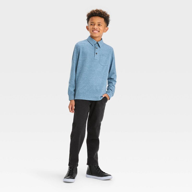 cat and jack long sleeve polo