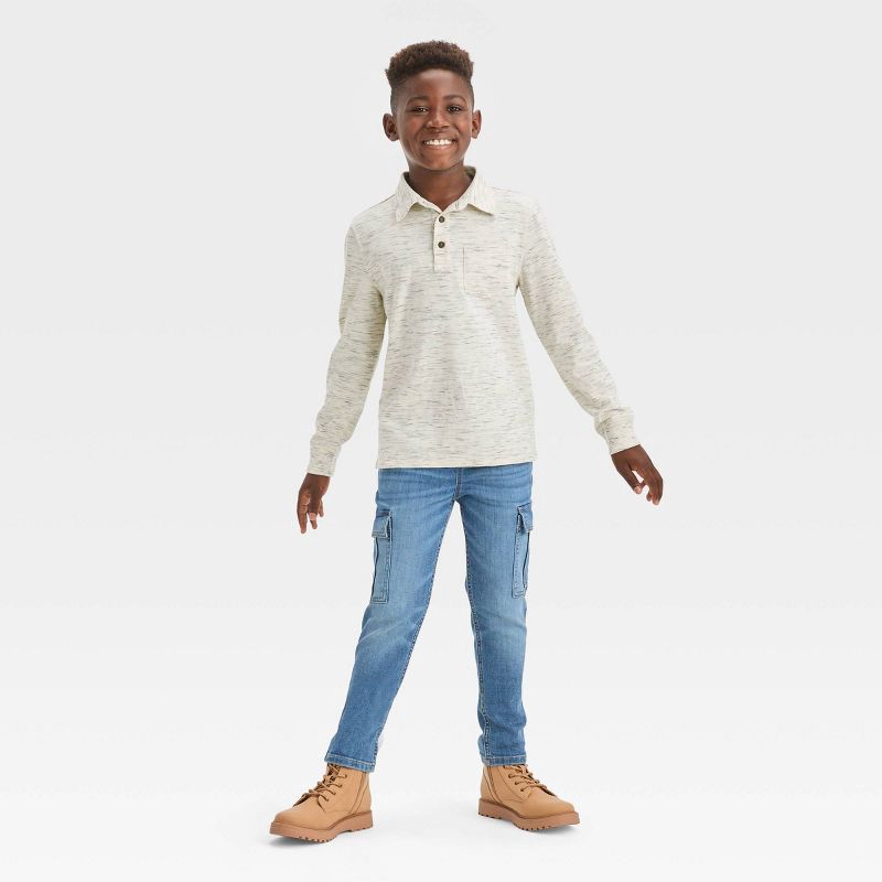 cat and jack long sleeve polo