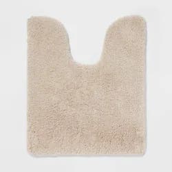 Spa Plush Contour Bath Rug Almond - Threshold™