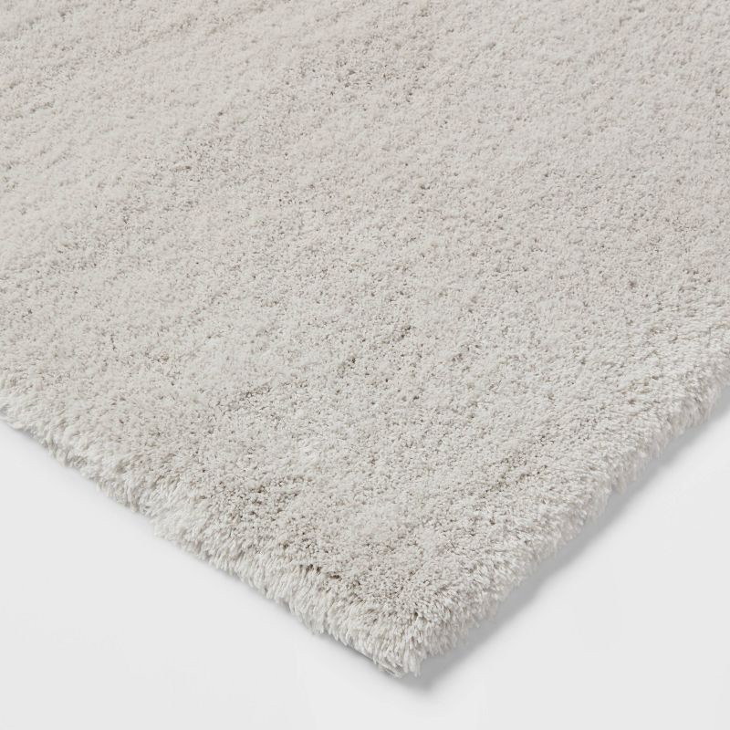 slide 3 of 4, 24"x40" Spa Plush Bath Rug Light Gray - Threshold™, 1 ct