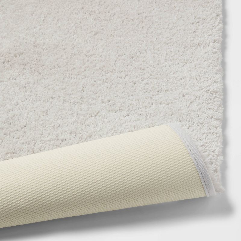 slide 4 of 4, 24"x40" Spa Plush Bath Rug Light Gray - Threshold™, 1 ct
