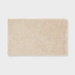 24"x40" Spa Plush Bath Rug Almond - Threshold™