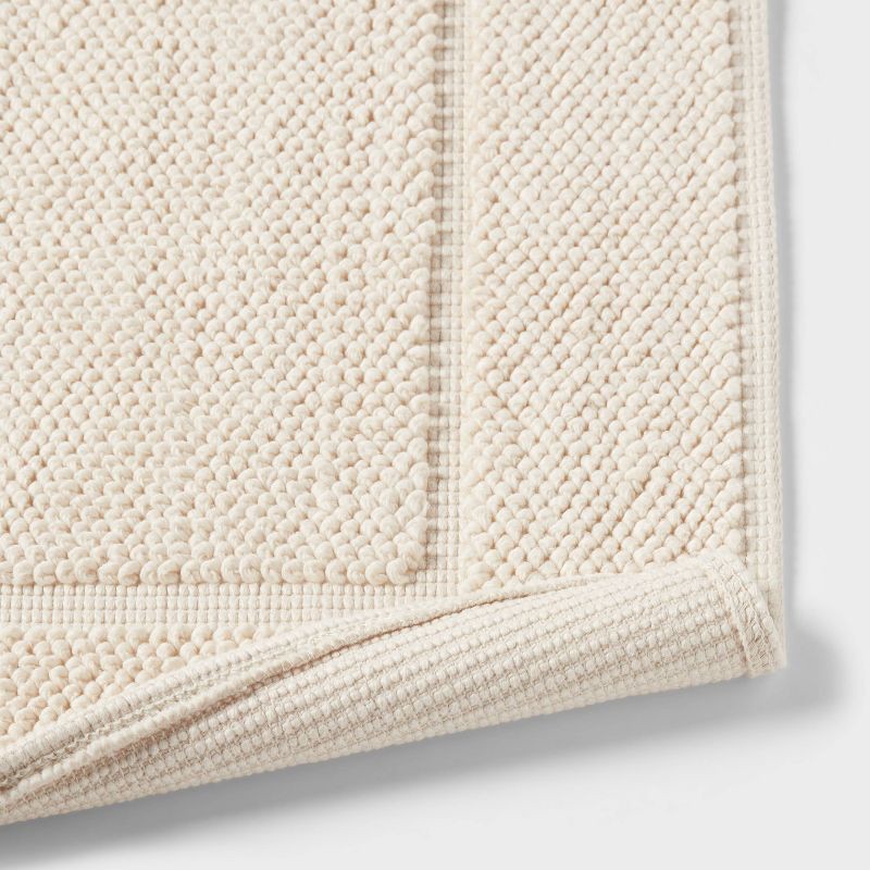 slide 4 of 4, 21"x34" Spa Plush Bath Rug Almond - Threshold™, 1 ct