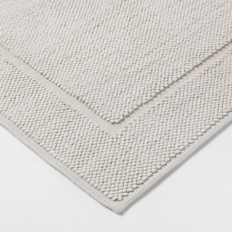 slide 3 of 4, 21"x34" Spa Plush Bath Rug Light Gray - Threshold™, 1 ct