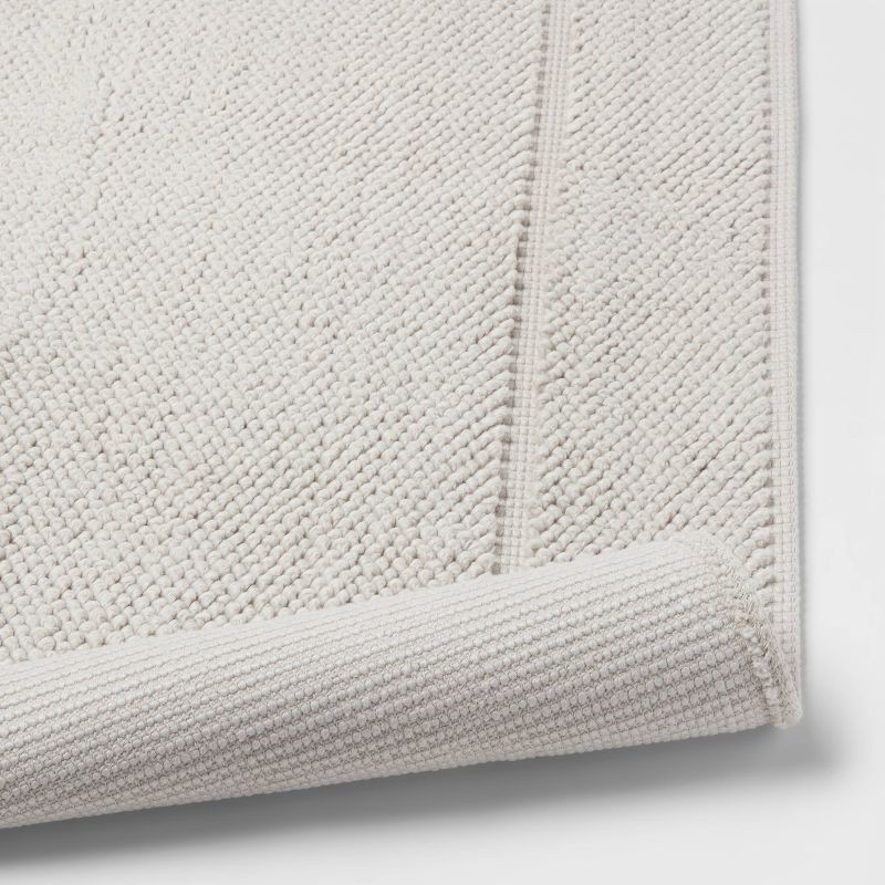 slide 4 of 4, 21"x34" Spa Plush Bath Rug Light Gray - Threshold™, 1 ct