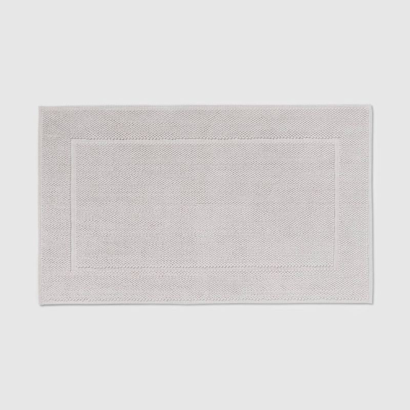 slide 1 of 4, 21"x34" Spa Plush Bath Rug Light Gray - Threshold™, 1 ct