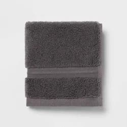Spa Plush Washcloth Dark Gray - Threshold™