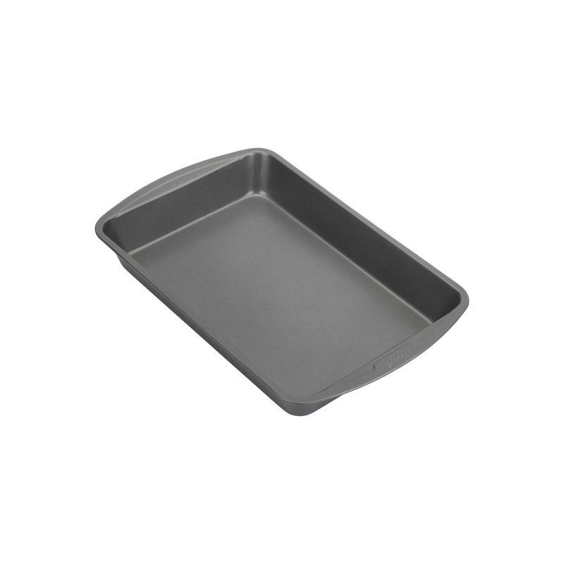 slide 2 of 7, GoodCook 9"x13" Nonstick Steel Ready Rectangle Cake Pan Gray: Dishwasher-Safe Lasagna Baking Pan, Lifetime Warranty, 1 ct