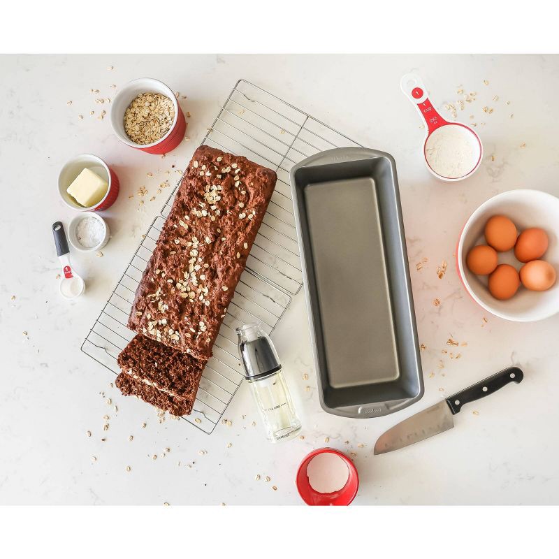 slide 5 of 6, GoodCook 13"x5" XL Nonstick Steel Long Loaf Bread Pan Gray: Banana Bread & Meatloaf Baking Pan, Dishwasher-Safe, 1 ct