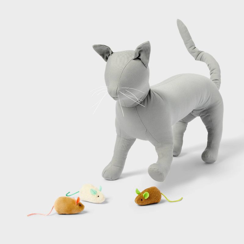 slide 3 of 3, Mouse Cat Toy Set - 3pk - Boots & Barkley™, 3 ct