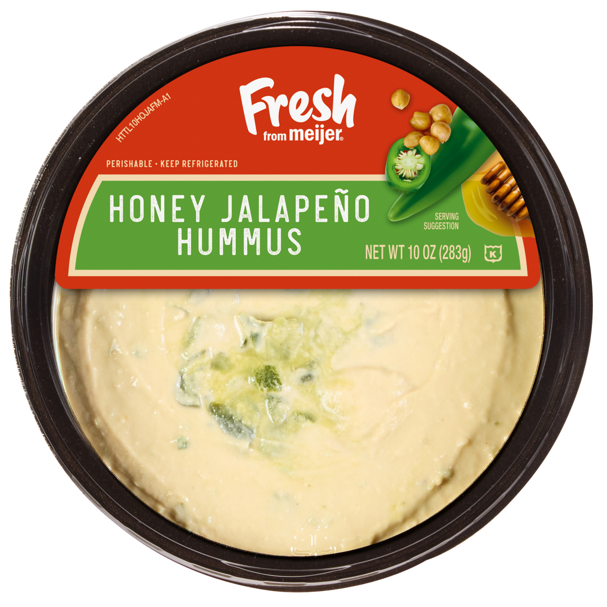 slide 1 of 3, Fresh from Meijer Honey Jalapeno Hummus, 10 oz., 10 oz
