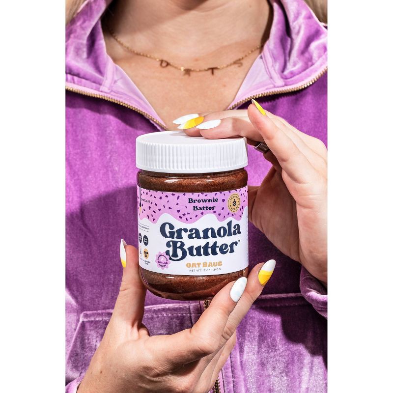 slide 4 of 6, Oat Haus Brownie Batter Granola Butter - 12oz, 12 oz