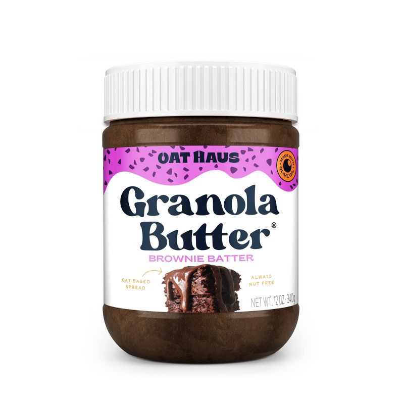 slide 1 of 7, Oat Haus Brownie Batter Granola Butter - 12oz, 12 oz
