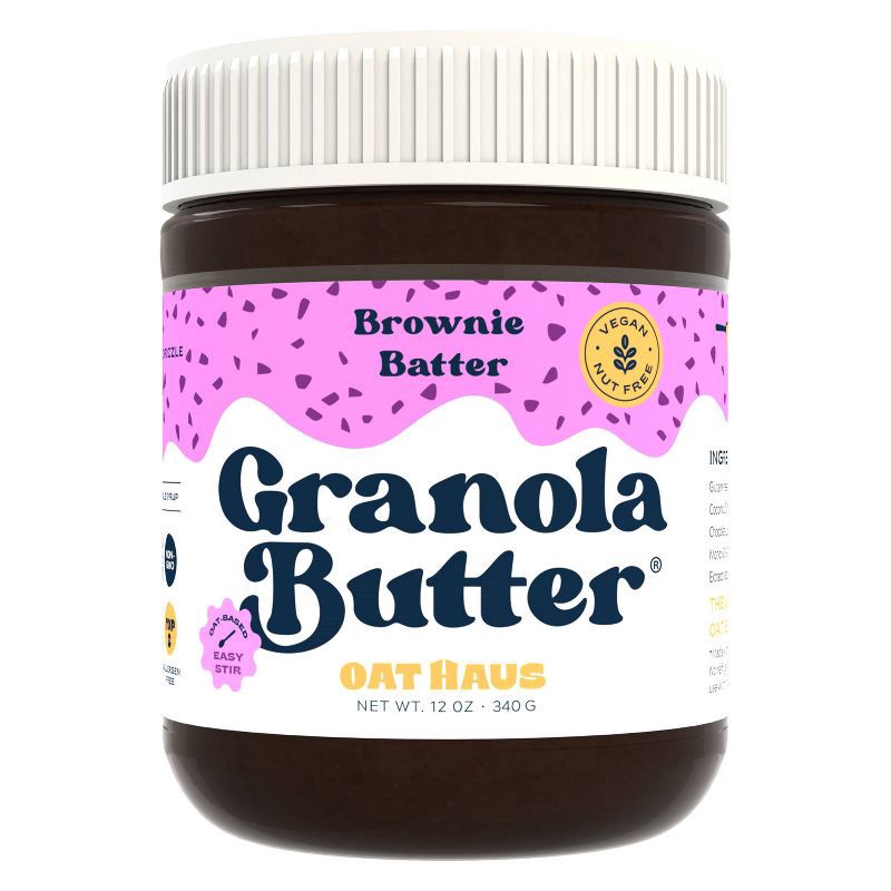 slide 1 of 6, Oat Haus Brownie Batter Granola Butter - 12oz, 12 oz