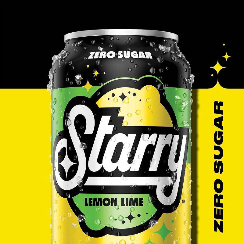 slide 3 of 4, Starry Zero Lemon Lime Soda - 12pk/12 fl oz Cans, 12 ct; 12 fl oz