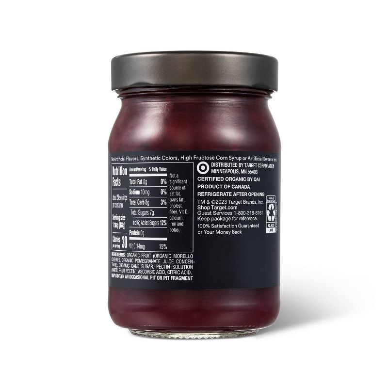 slide 3 of 3, Signature Organic Cherry Pomegranate Fruit Spread - 15.5oz - Good & Gather™, 15.5 oz