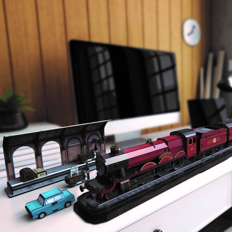 slide 2 of 10, 4D BUILD - Harry Potter Hogwarts Express Model Kit Puzzle 181pc, 181 ct