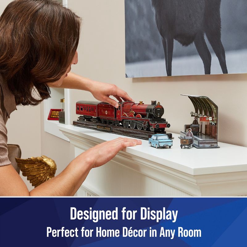 slide 5 of 10, 4D BUILD - Harry Potter Hogwarts Express Model Kit Puzzle 181pc, 181 ct