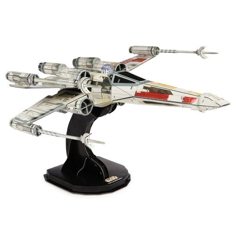 slide 2 of 10, 4D BUILD - Star Wars T-65 X-Wing Starfighter Model Kit Puzzle 160pc, 160 ct