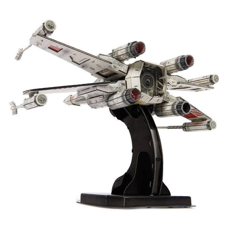 slide 7 of 10, 4D BUILD - Star Wars T-65 X-Wing Starfighter Model Kit Puzzle 160pc, 160 ct