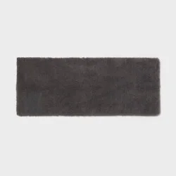 24"x60" Spa Plush Bath Rug Dark Gray - Threshold™