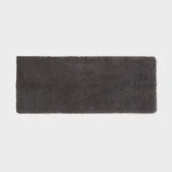 24"x60" Spa Plush Bath Rug Dark Gray - Threshold™