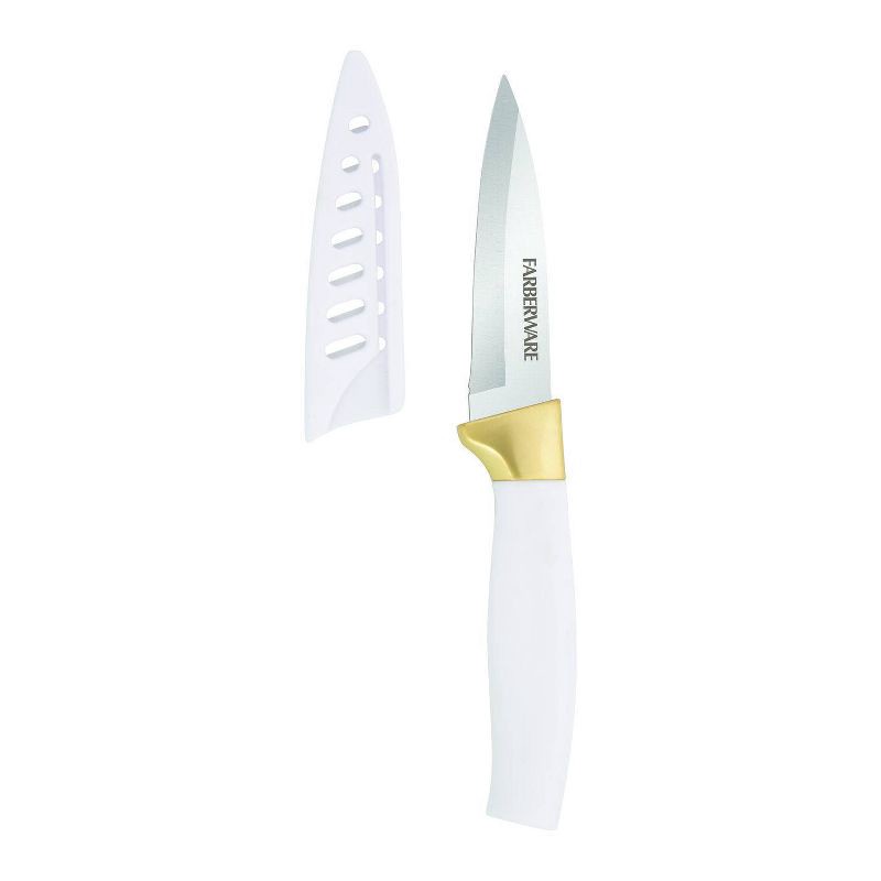 slide 6 of 9, Farberware 12pc Cutlery Set White/Gold, 12 ct