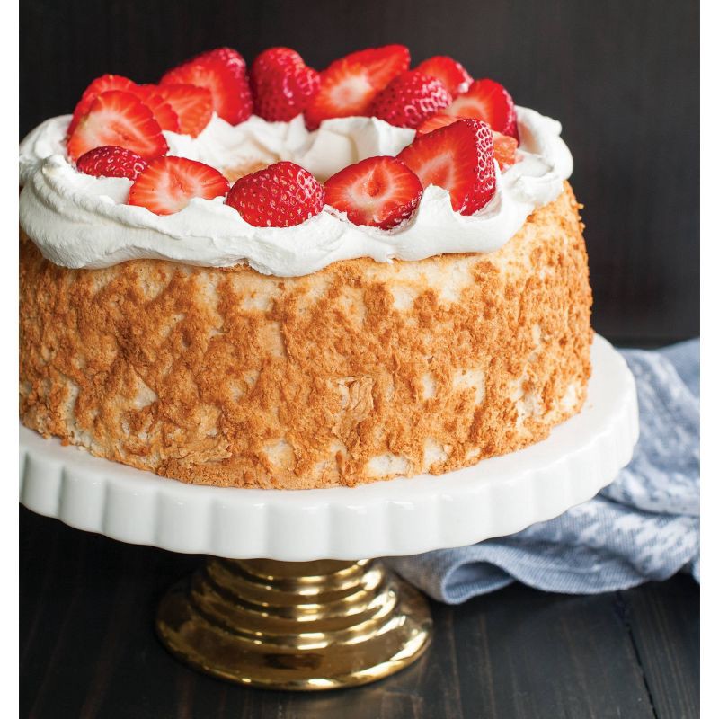 slide 6 of 6, Nordic Ware Aluminum Angel Food Cake Pan Blue: Nonstick Tube Baking Pan, 16 Cup Capacity, Hand Wash, Oven-Safe, 1 ct