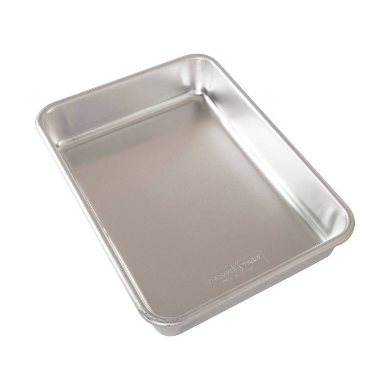 slide 3 of 8, Nordic Ware 9"x13" Aluminum Pan with Lid Silver: Rectangle Bakeware Set, Hand Wash, Oven-Safe, Lifetime Warranty, 1 ct