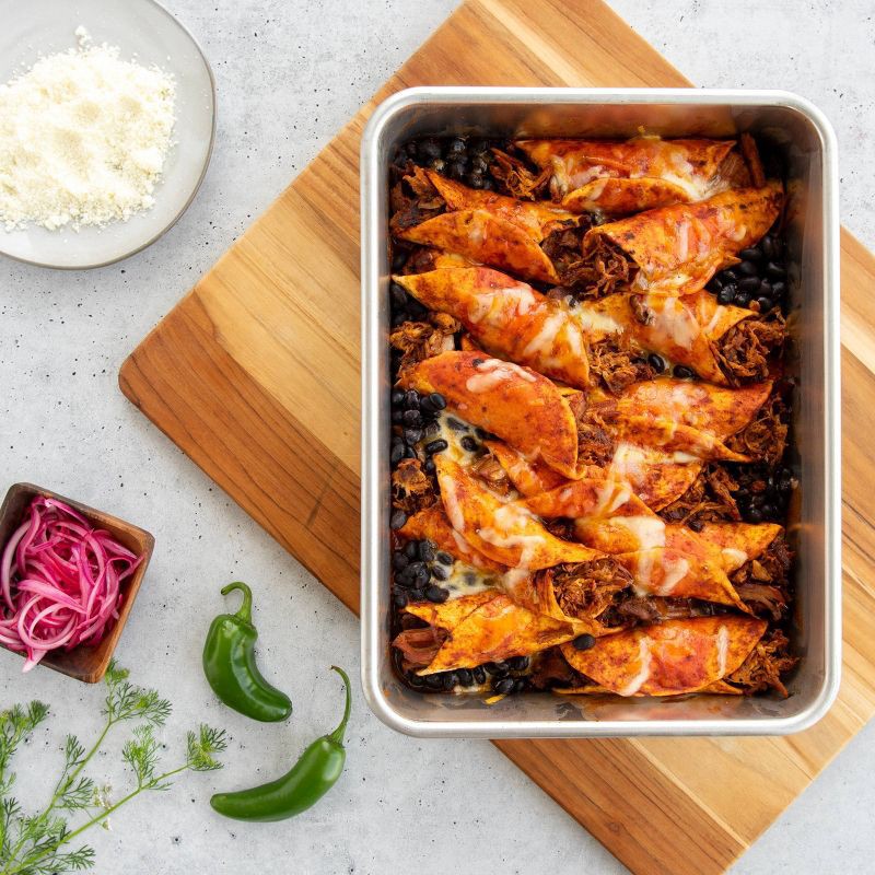 slide 8 of 8, Nordic Ware 9"x13" Aluminum Pan with Lid Silver: Rectangle Bakeware Set, Hand Wash, Oven-Safe, Lifetime Warranty, 1 ct