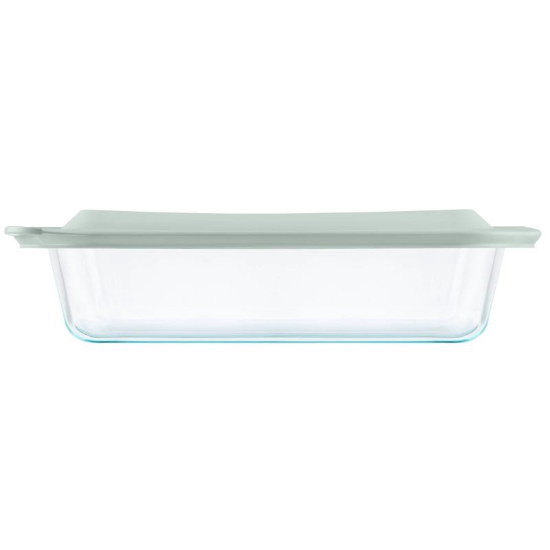 slide 3 of 5, Pyrex 9"x13" Glass Deep Casserole Dish with Lid Sage Green: 5 Qt Baking Dish, Dishwasher & Microwave Safe, 5 qt