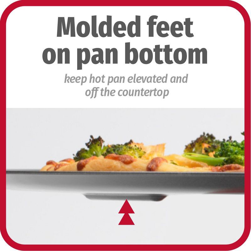 slide 6 of 9, GoodCook 15.75" Large Nonstick Carbon Steel Ready Air Perfect Pizza Pan Gray: Round Oven Tray, Dishwasher-Safe, 1 ct