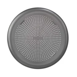 GoodCook 15.75" Large Nonstick Carbon Steel Ready Air Perfect Pizza Pan Gray: Round Oven Tray, Dishwasher-Safe