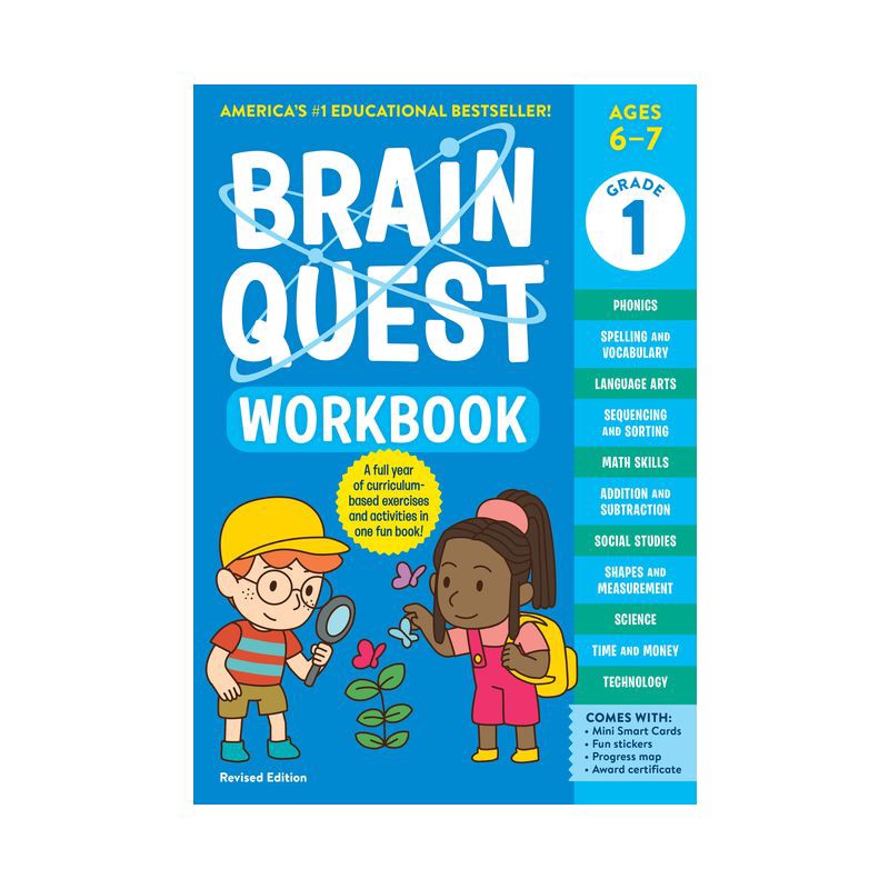slide 1 of 1, Brain Quest Workbook: 1st Grade Revised Edition - (Brain Quest Workbooks) by Workman Publishing (Paperback), 1 ct