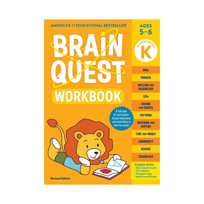 slide 1 of 1, Brain Quest Workbook: Kindergarten Revised Edition - (Brain Quest Workbooks) by Workman Publishing (Paperback), 1 ct