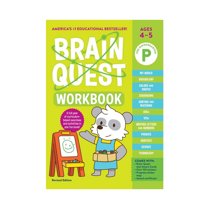 slide 1 of 1, Brain Quest Workbook: Pre-K Revised Edition - (Brain Quest Workbooks) by Workman Publishing (Paperback), 1 ct
