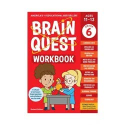 Brain Quest Workbook: 6th Grade Revised Edition - (Brain Quest Workbooks) by Workman Publishing (Paperback)