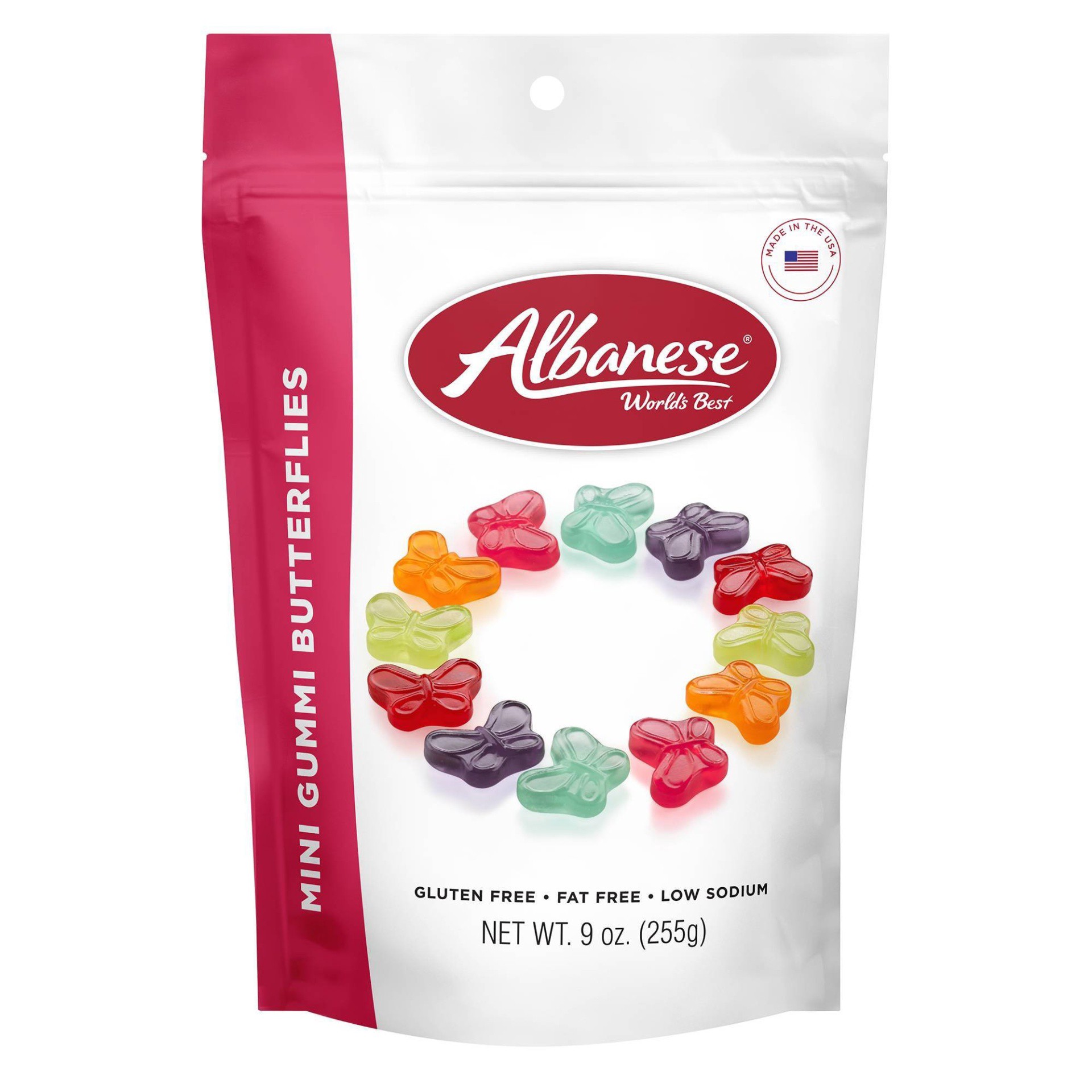 slide 1 of 8, Albanese Worlds Best Mini Gummi Butterflies - 9oz, 9 oz