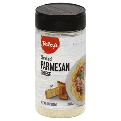 Raleys Raley's 100% Grated Cheese, Parmesan 8 Oz