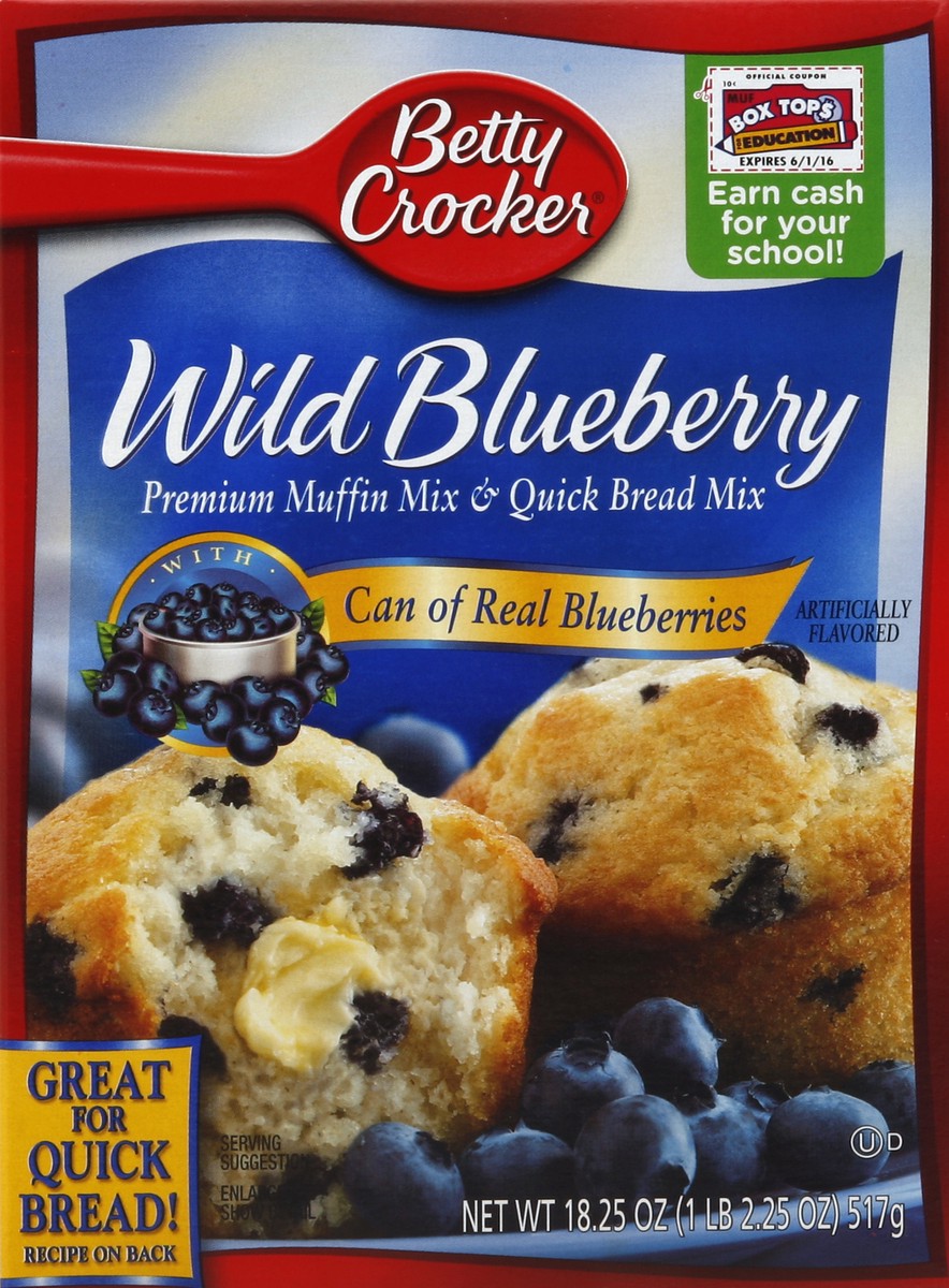 slide 1 of 4, Betty Crocker Wild Blueberry Muffin & Bread Mix, 18.25 oz