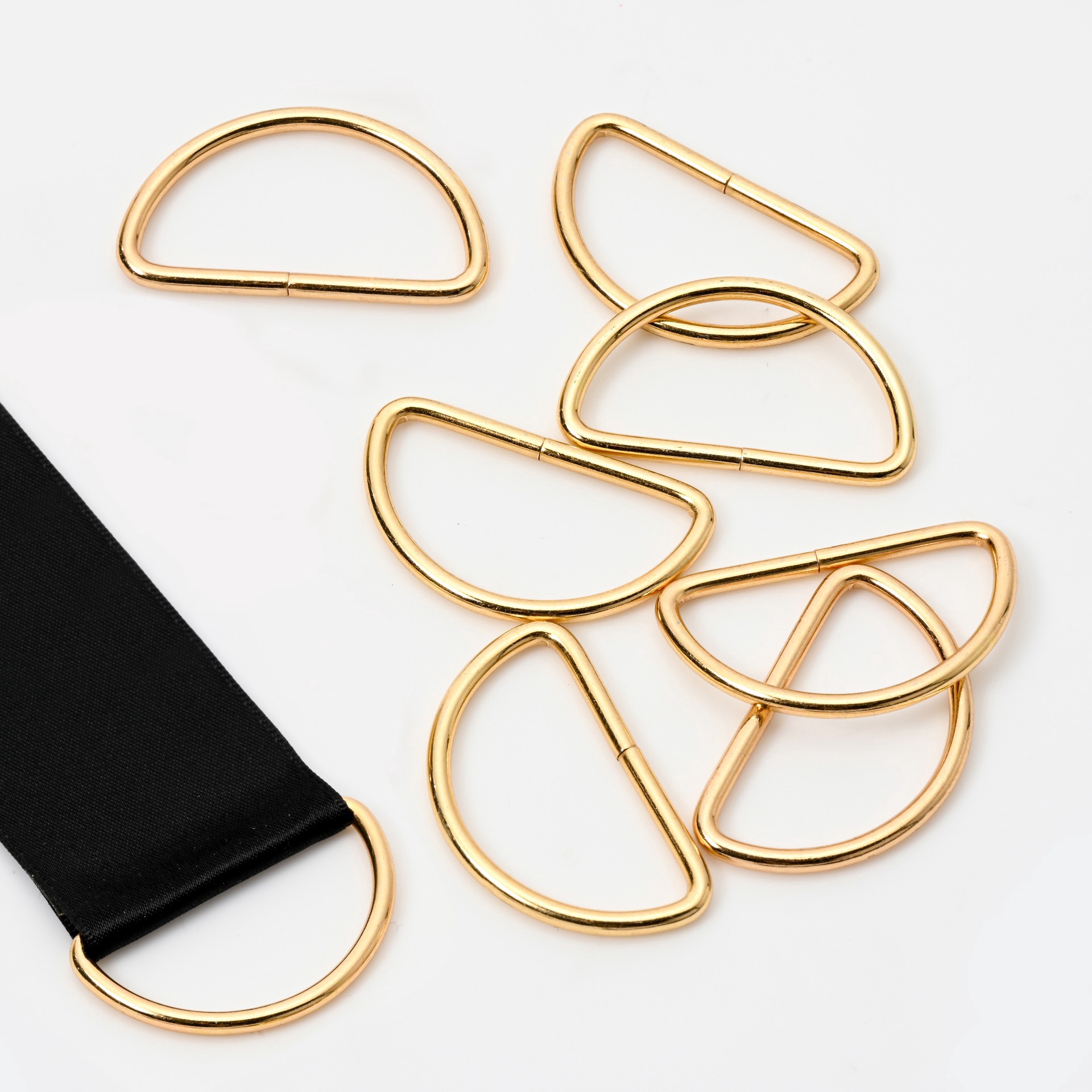 slide 2 of 3, 44mm Gold D Rings, 8ct. By Bead Landing, 44mm